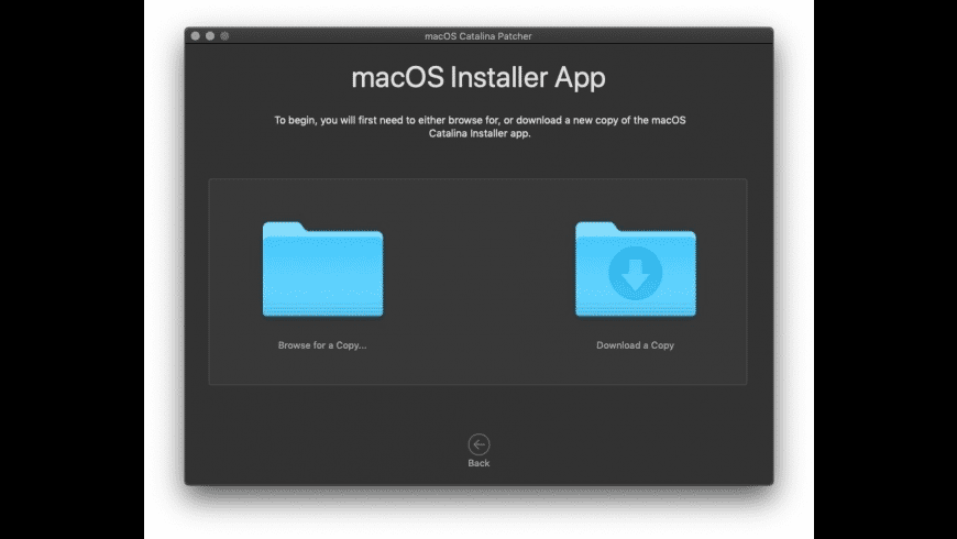 Macos catalina patcher tool for unsupported macs windows 7